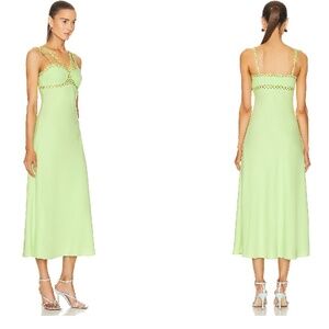 SIMKHAI Sevilla Crochet Midi Dress